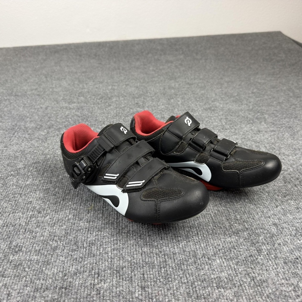 Peloton Cycling Shoes Mens 7 Black Road Spin 3-Bolt Cleats EU 40 Clipless